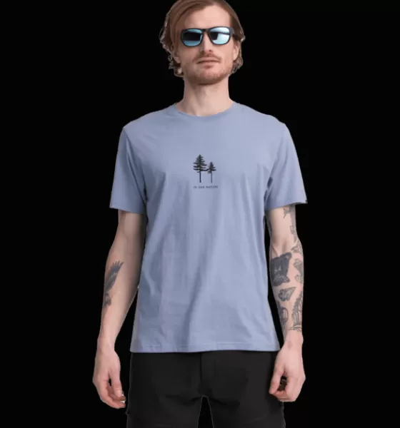 Everest Outdoor Tröjor & T-Shirts<M Outdoor Tee BLUE FOG
