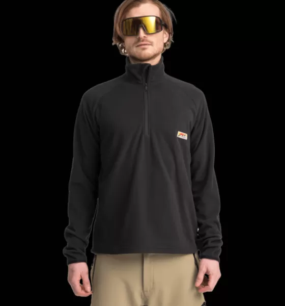 Everest Outdoor Tröjor & T-Shirts | Tröjor<M Quarter Zip BLACK RETRO