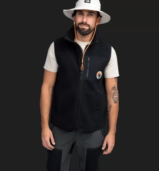Everest Outdoor Tröjor & T-Shirts | Västar<M Retro Pile Vest BLACK