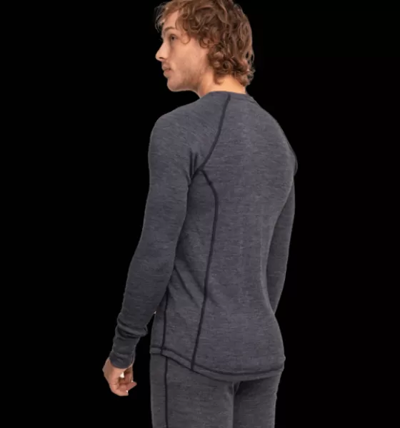 Everest Outdoor Tröjor & T-Shirts<M Wool Uw Sht 2 GREY MELANGE