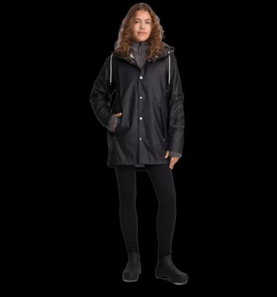 Everest Outdoor Regnjackor | Tunna Jackor<U Rain Coat 2 BLACK