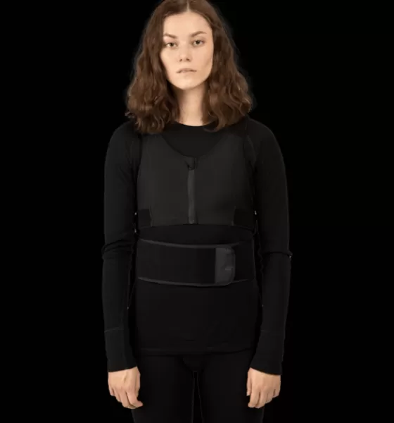 Everest Outdoor Ryggskydd<W D3o Half Vest Bp BLACK